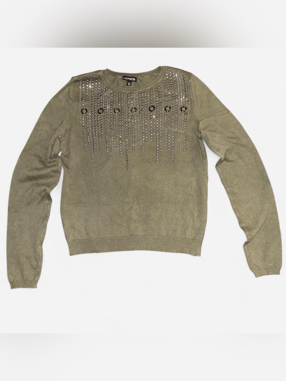 Size M Express crewneck with rhinestones